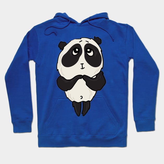 Shy cute panda Hoodie by amramna